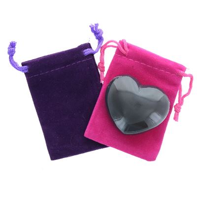 Agate Heart Large in Pouch